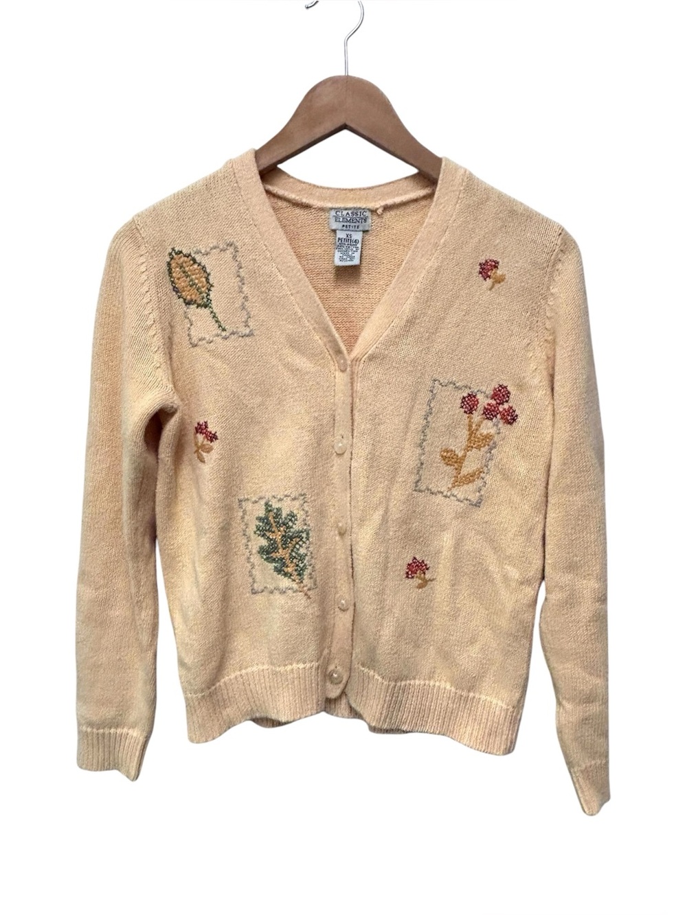 Vintage Classic Elements Fall Leave Cardigan